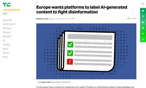 EU wants Google, Facebook to start labeling AI-generated content